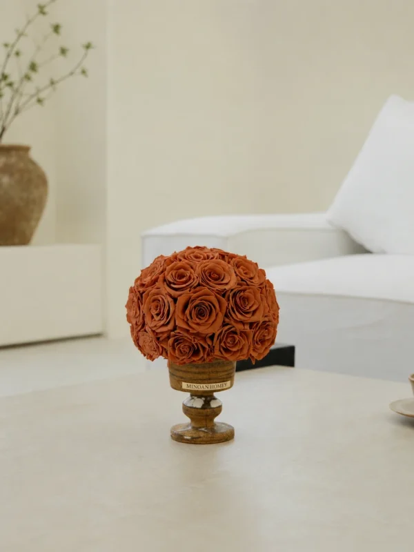 Champagne ivory roses 31 flowers marble grace marble jade vase_03.webp