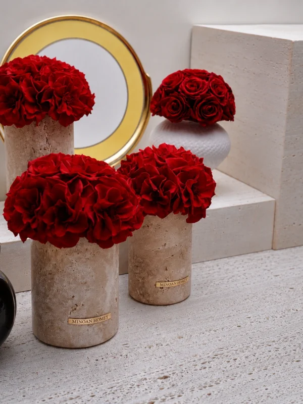Red roses travertine series terre travertine vase_03.webp