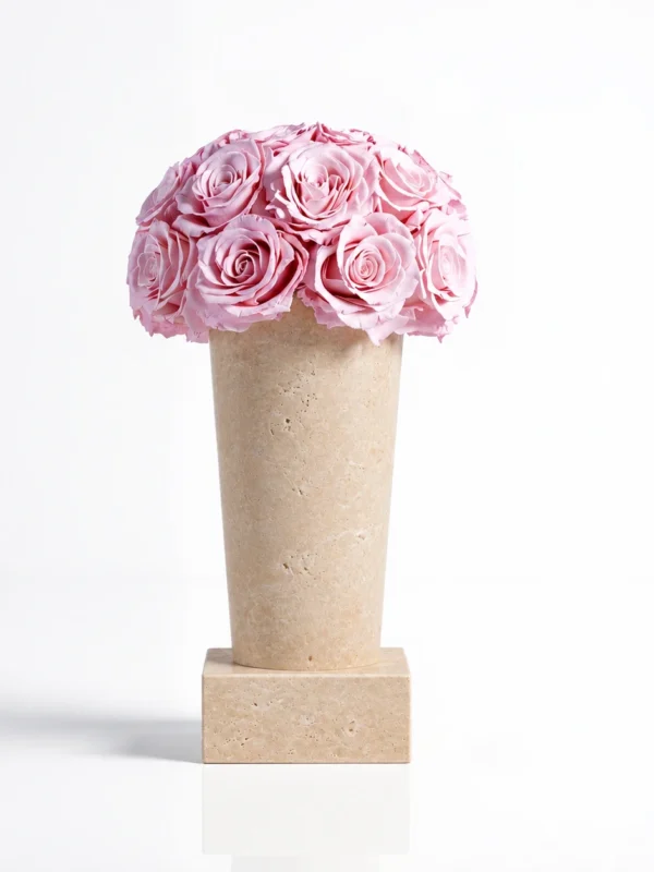 Wabi-Sabi Style Travertine Vase Preserved Flowers 20.webp